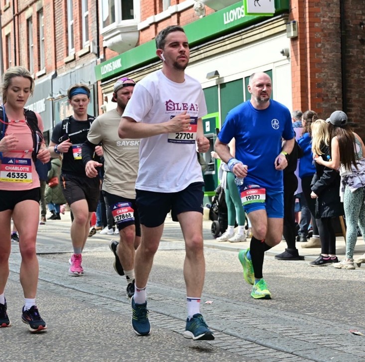 Adam McAlister ran the Manchester Marathon